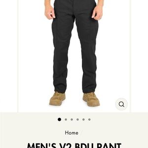 Tactical Black Cargo Pants Durable Design